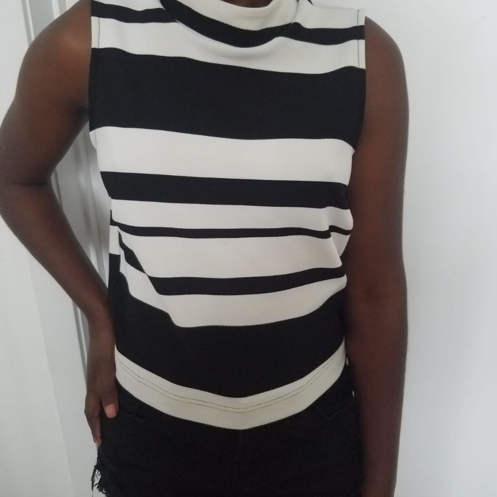 black and with top